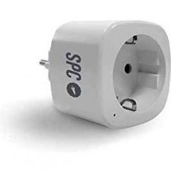 SPC Clever Plug Mini – Enchufe Inteligente Wi-Fi compacto, con monitorización y Control de Consumo, Compatible con Amazon Alexa y Google Home y gestión desde la App en el smartphone