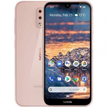 Smartphone Nokia 4.2, Pantalla de 14,5 cm (5.71), Memoria Interna de 32 GB, RAM de 3 GB, Cámara de 13 MP, Sistema Android 9.0, Color Rosa Sand - Modelo Dual SIM TA-1157