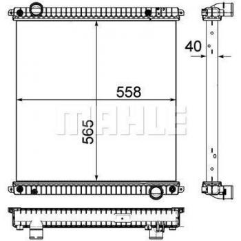 Radiador de refrigeración del motor MAHLE ORIGINAL CR 1046 000P