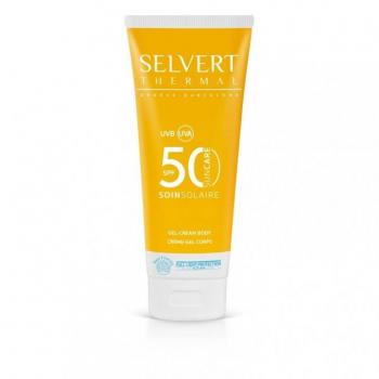 Selvert Gel-Cream Body SPF 50 - 200 ml, Protección Solar Alta, Gel-Crema Corporal con protección solar de alta gama, textura ligera y no grasa, ideal para todo tipo de piel, proporciona hidratación y defensa contra los