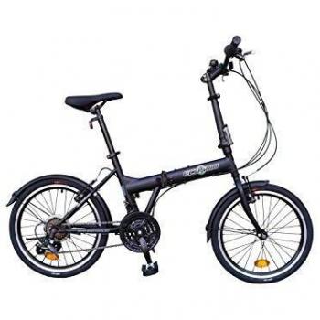 ECOSMO 6SP 20F01BL - Bicicleta de ciudad plegable, rueda de 20 pulgadas