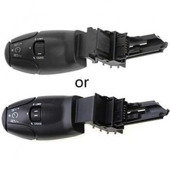 Yushu Interruptor de control de crucero para Citroen C3 C5 C8 Peugeot 207 307 308 407 607 3008 XTL C3 C5 C8 BZ 307 407 3008 Control de crucero Mango de interruptor Añadir 3 capas de algodón perla