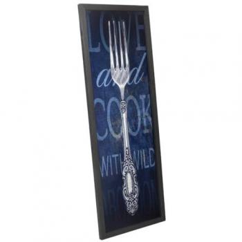 Cuadro de Metal con Cristal Multicolor 33x2,5x93 cm - Diseño Elegante y Moderno