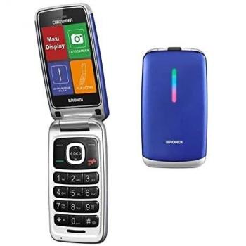 Teléfono Celular Brondi Contender Dual Sim 3 Azul Metalizado para Mayores
