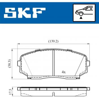 Pastillas de freno SKF VKBP 80612 A