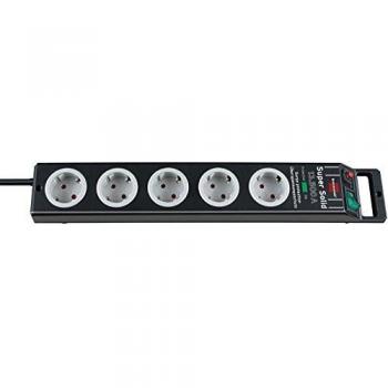 Regleta Enchufes 5 Tomas sin Interruptor Brennenstuhl Super-Solid