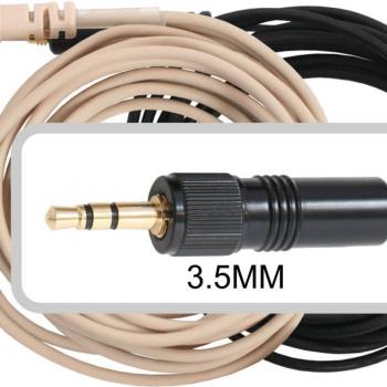 Galaxy Audio CBL3SENBK Black Connector Headset Cable