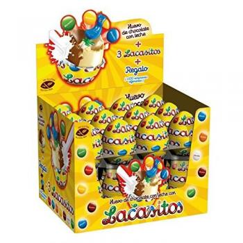 Huevo de Lacasitos -24 uds - Chocolate + sorpresa