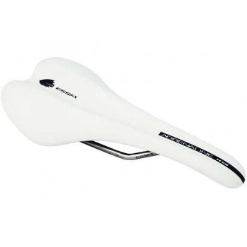Essax Adrenaline Tech Sillín de Bicicleta, Hombre, Negro / Blanco, 142 mm