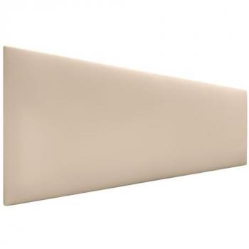 Cabecero Tapizado de Polipiel Beige AQUALINE 150x50cm para Camas de 150/160 cm