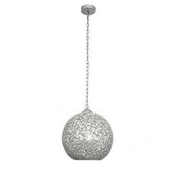 Colgante Tenor 1xe27 Cromo Mosaico Regulable 30x30 cm