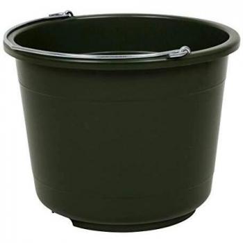 Cubo Estable Jumbo 20L Verde con Escala y Asa Metálica Kerbl