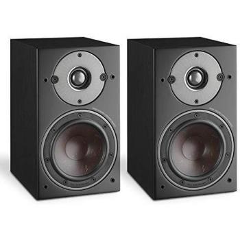 DALI Oberon 1 Black Ash Compact Bookshelf Speakers (Pair) - Excellent Sound Quality with Patented SMC Technology