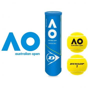 Dunlop Australian Open Bi-Pack Tennisball 2 x 4er Dosen 8 Balls