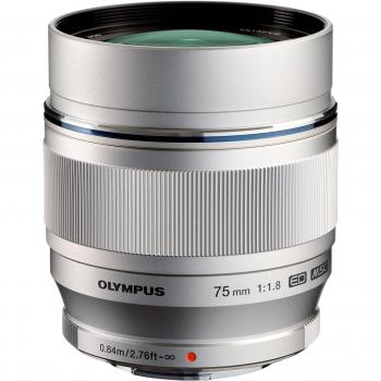 Objetivo Olympus M.Zuiko Digital ED 75 mm F1.8, longitud focal fija rápida, apto para todas las cámaras MFT