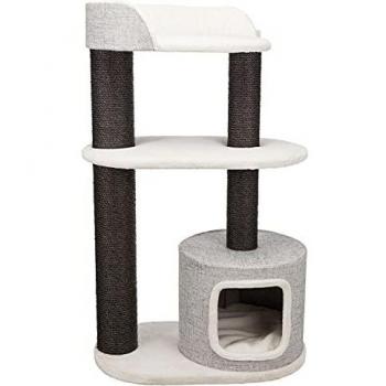 Poste Rascador XXL Cara 128 cm Blanco/Gris