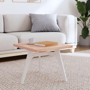 Tablero de mesa cuadrado 50x50x2,5 cm de madera maciza de haya color marrón Vidaxl