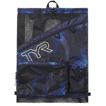 Tyr Mochila Elite Team 40L Azul con capacidad de 40 litros, diseño ergonómico, compartimentos múltiples para almacenamiento, material resistente al agua, correas ajustables y acolchadas, ideal para nadadores y deportistas