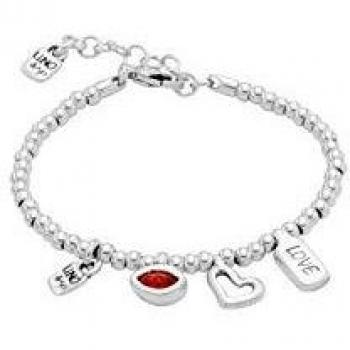 UNOde50 My Luck Silver-Plated Bracelet Set with Crystal - I'M WAITING 4 U Collection