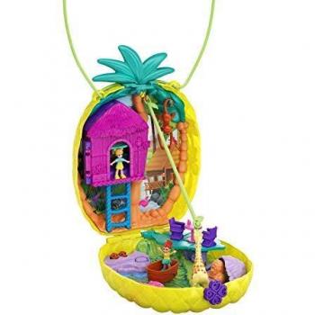 Polly Pocket Pineapple Purse Compact with Lila Doll and Accessories (Mattel GKJ64)