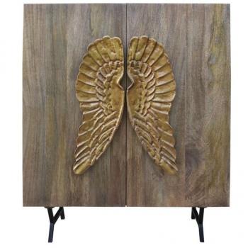 Aparador DKD Home Decor Dorado Marrón Madera de mango (100 x 45 x 120 cm)