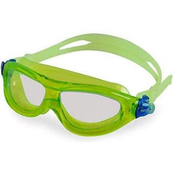 Gafas de natación Seac Matt verde con lentes transparentes para niños