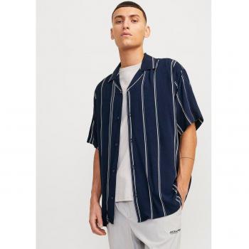 Camisa manga corta de hombre con estampado de rayas