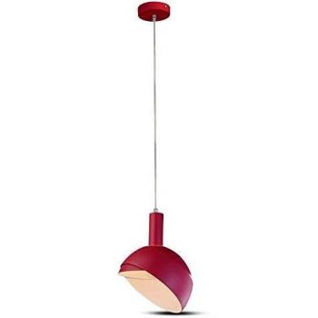 Lámpara Colgante LED Rosa con Pantalla de Aluminio y Portalámparas E14 (Máx 60W)