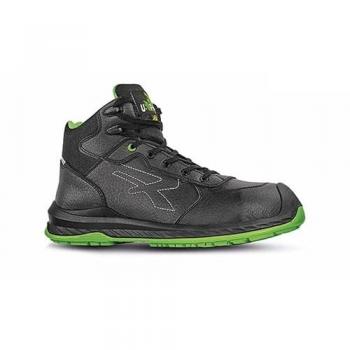 Zapatos altos de seguridad U-Power Niagara S3 CI SRC ESD - 47 (EU) - Negro/Verde