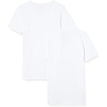 Pack de 2 Camisetas para Hombre Schiesser - Serie 95/5, Cuello en V, Algodón Orgánico, Tallas S-4XL