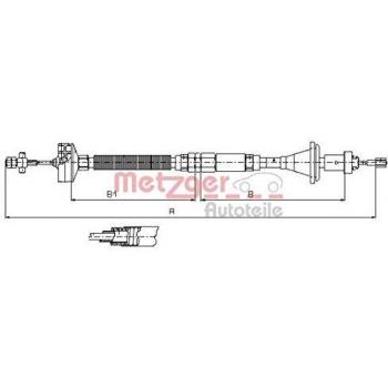 Cable de embrague METZGER 11.2913 para Renault Espace 2 y 3