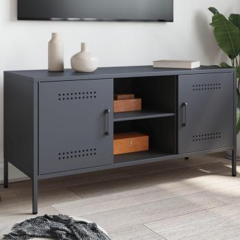 Mueble de TV de acero gris antracita 100,5x39x50,5 cm Vidaxl Antracita