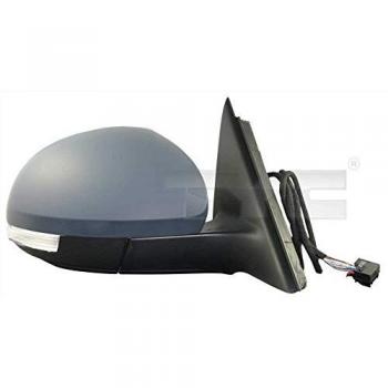 Espejo retrovisor exterior TYC 332-0050 para Skoda Yeti, con capa de imprimación, ajuste eléctrico y función calefactora