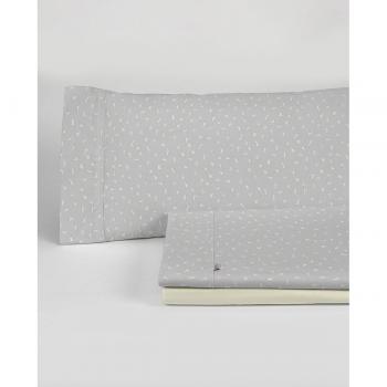 Juego de Sábanas Iber Gris Perla 200x200cm 4 Piezas