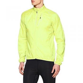 CMP Men's Regular Fit Waterproof Running Jacket - Yellow Fluorescent, Size 48