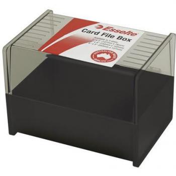 Esselte System Cards Box 6x4 PVC Black