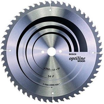 Hoja de Sierra Circular Bosch Optiline Wood 350 x 30 x 3,5 mm, 54 (pack de 1)