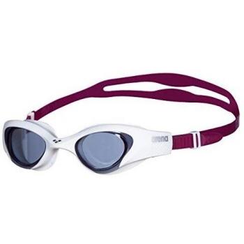 Arena The One Women's Swimming Goggles - Smoke White Purple, Anti-Fog, UV Protection, Adjustable Nose Bridge