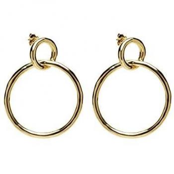 P D PAOLA - Pendientes de Oro VALENTINA Gold - Bañados en Oro de 18k - Joyas para Mujer - Regalo
