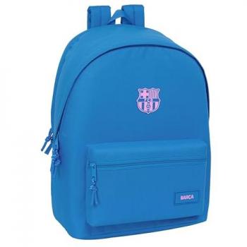 Mochila Escolar Safta F.C. Barcelona 15.6 con USB, dimensiones 31 x 44 x 18 cm, tejido reciclado, cómoda y versátil, ideal para jóvenes de diferentes edades, color índigo