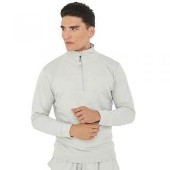 Sudadera de Hombre F Club Half Zip Gris Claro L