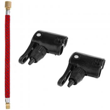 Gazechimp 2x Válvula Fina Conector Adaptador Perno 1pc Manguera de Extensión Hose Bomba Presta Schrader Bicicleta