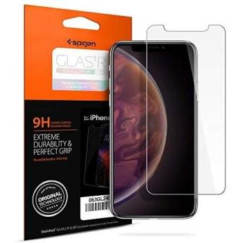 Protector de Pantalla Spigen Glas.tR Slim HD para iPhone X / XS - 9H - Transparente