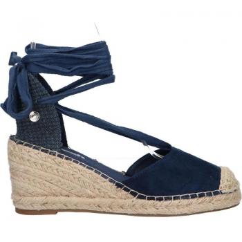 Sandalias de Mujer Refresh 170874 Antelina Azul Marino con Plataforma