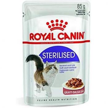 ROYAL CANIN Sterilised Comida para Gatos - Paquete de 12 x 85 gr - Total: 1020 gr