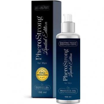 ACEITE DE MASAJE PHEROSTRONG LIMITED EDITION PARA HOMBRE 100 ML - Con feromonas para excitar a las mujeres
