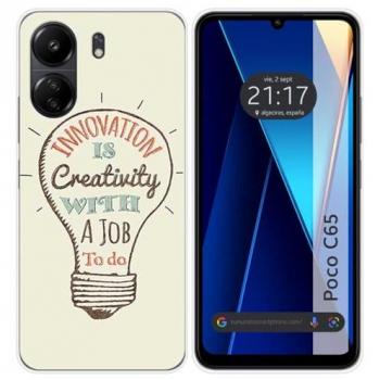 Funda de Silicona para Xiaomi Poco C65 con Diseño Creativo y Dibujos