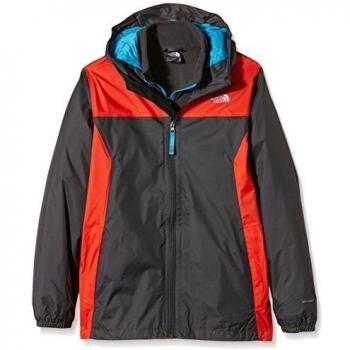North Face Stormy Rain Triclimate - Chaqueta para niño, color gris, talla M