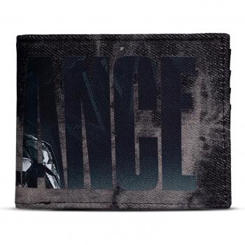 Cartera Bifold Vengeance The Batman 2022 de DC Comics para Hombre, Estampado Integral, Negro/Gris