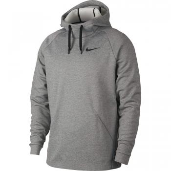 Nike M NK THRMA HD PO Sweatshirt, Hombre, dk Grey Heather/Black, L